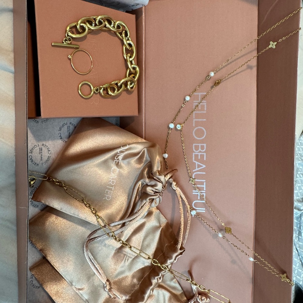 Gold Jewelry Set by